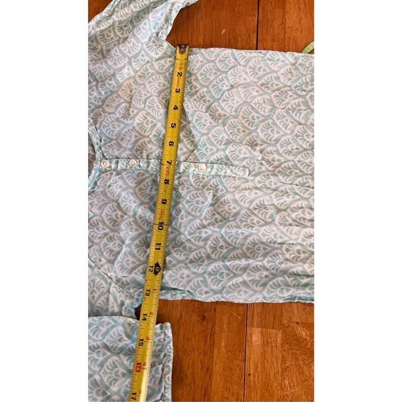 Roller Rabbit Green White Draw String Dress Kids Size 8 - Picture 6 of 9